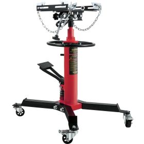 VEVOR Transmission Jack,3/5 Ton/1322 lbs Capacity Hydraulic Telescopic Transmission Jack, 2-Stage Floor Jack Stand with Foot Pedal, 360° Swivel Wheel