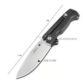 Cold Steel AD15 Outdoor Survival Knife Folding (Color: Black)