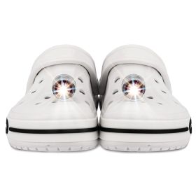 Headlights for Shoes;  2Pcs LED Light for Clogs IPX5 Waterproof Shoes Lights Charms for Dog Walking;  Handy Camping;  lasting 72 hours glow;  Suitable (Color: Silver)