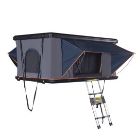 Outdoor Aluminum Alloy Helicopter Model Foursquare Car Roof Vehicle Tent Camping Tent (Color: Black)